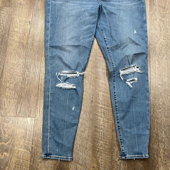 American Eagle plus size jeans tall LONG size 20 Super high rise jegging - Picture 4 of 6